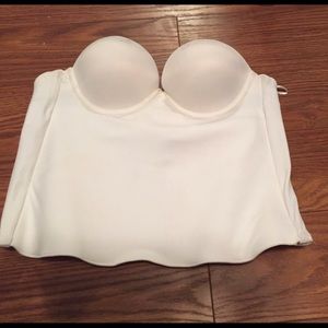 White corset bra